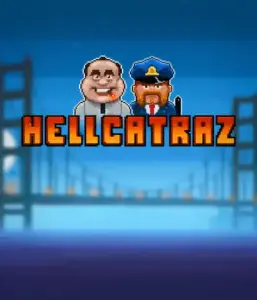 Enter the thrilling world of Hellcatraz slot by Relax Gaming, highlighting a quirky prisoner and a guard with the infamous Alcatraz prison and San Francisco skyline in the background. This image portrays the fun and humor of an escape-themed game, ideal for those who enjoy playful themes, delivering a nostalgic escape. 